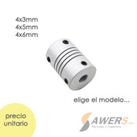 Acople Flexible (4 x 3-5-6mm) 25mm Acople Flexible (4 x 3-5-6mm) 25mm