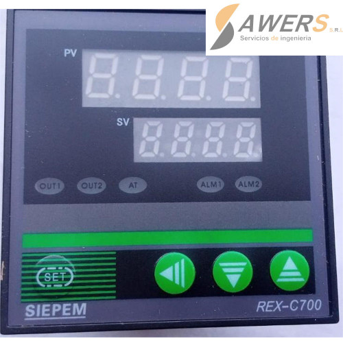 REX-C700 Controlador Digital PID de Termocupla 220VAC - RELAY