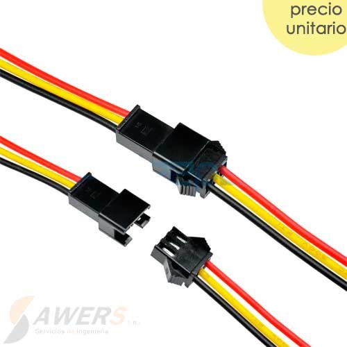 Cable conector JST SM2.54 3P (M-H)