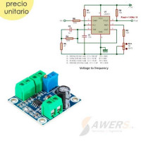 Modulo LM331 Conversor de Voltaje a Frecuencia 0-10KHZ Modulo LM331 Conversor de Voltaje a Frecuencia 0-10KHZ
