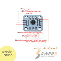 AS5600 Encoder Magnetico 12Bit PWM/I2C AS5600 Encoder Magnetico 12Bit PWM/I2C