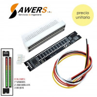 VUmetro indicador de nivel de audio 12-leds Stereo VUmetro indicador de nivel de audio 12-leds Stereo
