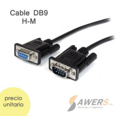 Cable Puerto Serial RS232 DB9 (H-M)