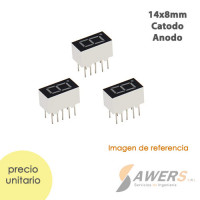 Display 7 Segmento 1 Digito 0.36inch (Rojo) Display 7 Segmento 1 Digito 0.36inch (Rojo)