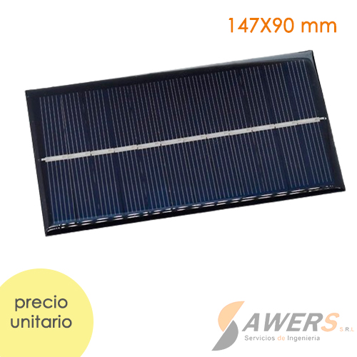 Panel Solar 3.5W 165x135mm 6V Monocristalino
