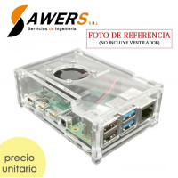 Case Acrilico Raspberry PI 4 (sin ventilador) Case Acrilico Raspberry PI 4 (sin ventilador)