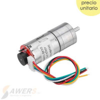 Motorreductor JGA25-370 6V 130/280/1360 RPM con encoder Motorreductor JGA25-370 6V 130/280/1360 RPM con encoder