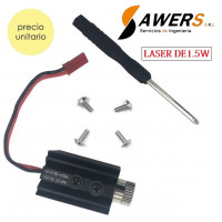 Modulo Laser 1.5W 405nm con lente ajustable 5V Modulo Laser 1.5W 405nm con lente ajustable 5V