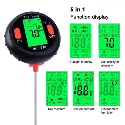 Tester Higrometrico Digital 5 en 1