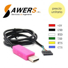 Cable USB Serial PL2303HXD USB (6Pin)
