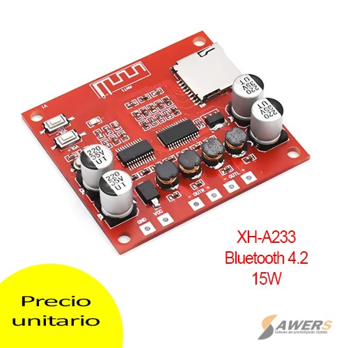 Modulo Reproductor de audio Bluetooth 4.2 15W Stereo