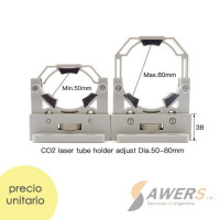 soporte de tubo laser CO2 ajustable Dia.50-80mm soporte de tubo laser CO2 ajustable Dia.50-80mm