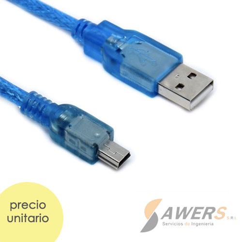 Cable USB a Mini USB 30CM para Arduino NANO