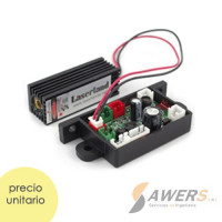 Modulo laser 150mW 655nm con lente ajustable TTL 12V Modulo laser 150mW 655nm con lente ajustable TTL 12V