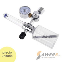Kit Manometro, humidificador y regulador de oxigeno 10L Kit Manometro, humidificador y regulador de oxigeno 10L