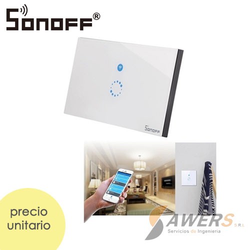 Sonoff Touch T0US1C (Interruptor de Luz Tactil WiFi)