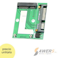 Adaptador SATA a mSATA 18+8pin Adaptador SATA a mSATA 18+8pin