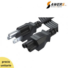 Cable de alimentacion para Laptop C5 250V-2.5A 18AWG