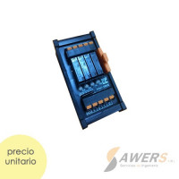 Modulo Relay 4CH 12VDC SPST-NO para PLC Riel Din Modulo Relay 4CH 12VDC SPST-NO para PLC Riel Din