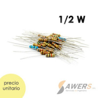 Resistencia Axial 1/2W 1% (5piezas) Resistencia Axial 1/2W 1% (5piezas)