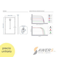 Panel Solar 285W SG285P 1640*992*40mm 32V policristalino Panel Solar 285W SG285P 1640*992*40mm 32V policristalino
