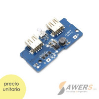 Modulo de Carga 18650 con salida Dual USB 5V 2A Modulo de Carga 18650 con salida Dual USB 5V 2A