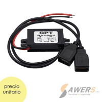 Modulo de carga de 12V a 5V-3A salida dual USB Modulo de carga de 12V a 5V-3A salida dual USB