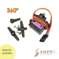 Mini Servomotor MG90S 5V 360 Grados (giro continuo) Mini Servomotor MG90S 5V 360 Grados (giro continuo)