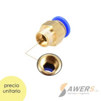 PC6-01 Antirretorno Neumatico ID-6mm Rosca 10mm PC6-01 Antirretorno Neumatico ID-6mm Rosca 10mm