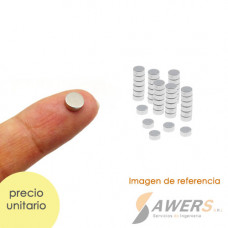 micro Iman de Neodimio Circular N48 1/8*1/16inch (3*1mm)
