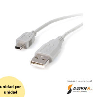 Cable USB tipo A a MiniUSB (1Mts) Cable USB tipo A a MiniUSB (1Mts)