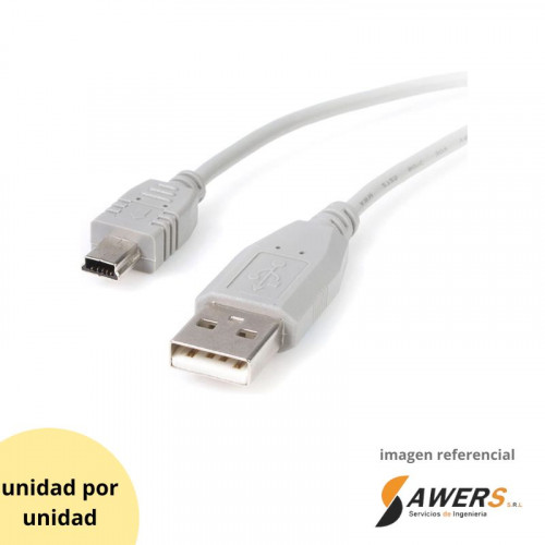 Cable USB tipo A a MiniUSB (1Mts)