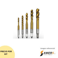 HSSE-M35 Machos Para Roscar Kit M3-M4-M5-M6-M8 HSSE-M35 Machos Para Roscar Kit M3-M4-M5-M6-M8