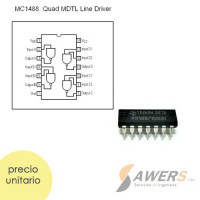 SN75188 MC1488 Driver de linea 4CH DIP SN75188 MC1488 Driver de linea 4CH DIP