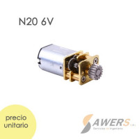 Micro Motorreductor N20 para lapiz 3D 6V 500rpm Micro Motorreductor N20 para lapiz 3D 6V 500rpm