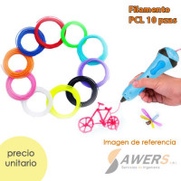 Filamento para lapiz 3D Creality PCL -1.75mm (10 pzas) Filamento para lapiz 3D Creality PCL -1.75mm (10 pzas)