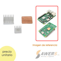 Disipador de aluminio Raspberry Pi 3B+ Disipador de aluminio Raspberry Pi 3B+