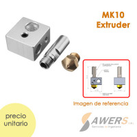 Kit de extrusora MK10 Boquilla 0.4 mm Kit de extrusora MK10 Boquilla 0.4 mm