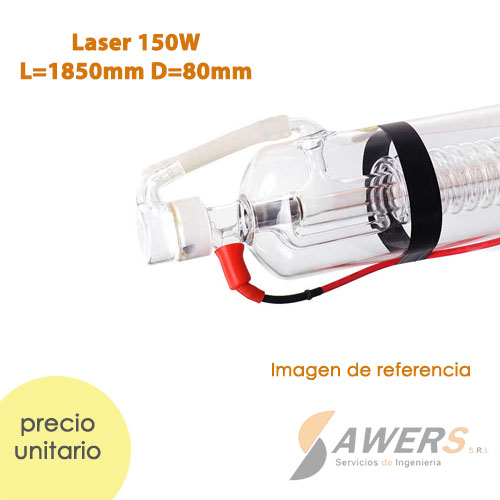 Tubo Laser CO2 150W L=1850mm D=80m