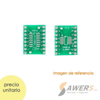 Zocalo PCB DIP16 a SOP16/SSOP16 Zocalo PCB DIP16 a SOP16/SSOP16