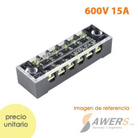 TB-1506 Bornera de conexion 6P 600V 15A TB-1506 Bornera de conexion 6P 600V 15A