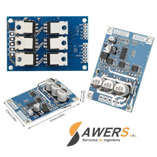 Controlador BLCD Brushless 12V-36V 15A 500W con HALL