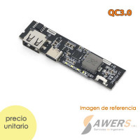 Modulo de Carga QC3.0 PowerBank Li-ion 5V-3A 18650 Modulo de Carga QC3.0 PowerBank Li-ion 5V-3A 18650