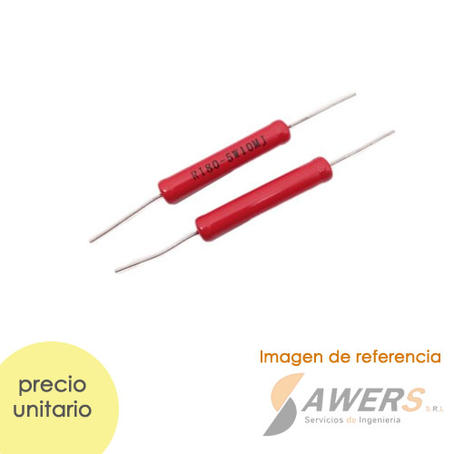 Resistor de potencia R180 5W10MJ 15kV