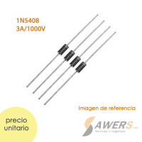 1N5408 Diodo Rectificador 3A 1000V 1N5408 Diodo Rectificador 3A 1000V