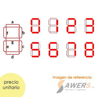 Display 7 segmentos gigante 4inch 90x120mm Display 7 segmentos gigante 4inch 90x120mm