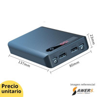 Case PowerBank QC3.0 Carga Rapida 6P 18650 Case PowerBank QC3.0 Carga Rapida 6P 18650