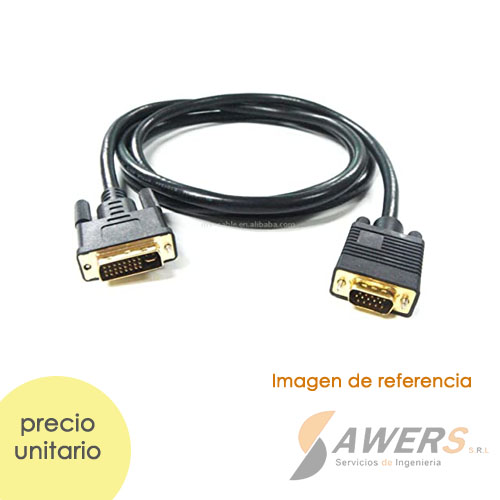 Cable DVI-D 24+1 a VGA  1Mts M-M