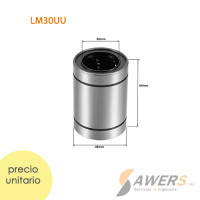 LM30UU Rodamiento Lineal 30x45x64mm LM30UU Rodamiento Lineal 30x45x64mm