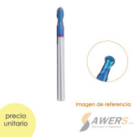 Fresa Corte Espiral BallNose HRC65 R=2.0*12*75L Fresa Corte Espiral BallNose HRC65 R=2.0*12*75L